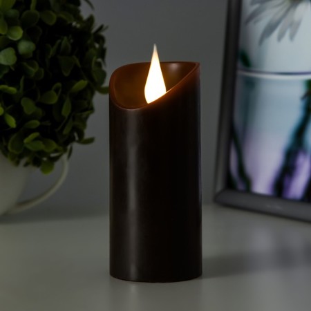 Nightmare "Black candle" LED 1W from batteries 2haa wenge 5x5x12cm Risalux-2