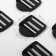 The buckle is regulatory, three -shack, the inner width is 38 mm, the thickness is 3.5 mm, 10 pcs, the color is black