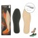 Antibacterial, two-layer, 37-38r-r insoles insoles, pair, light-gray color, Pecari Carbon