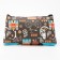 Lightning cosmetic bag, dark brown color