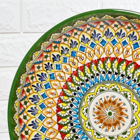 Largan Rishtan ceramics "Patterns", 36 cm, red-3