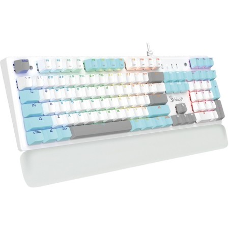 Keyboard A4Tech Bloody S515R Mechanical White USB for Gamer LED (Carfy Steaches 106689-1