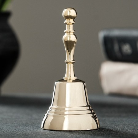 Valdai bell No. 4, polished, with a metal pen, D - 5 cm