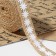 Ribbon from jute "chamomile", natural, 20 mm, 4.5 ± 0.5 m, white color