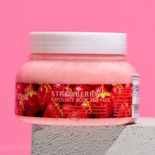 Strawberry body scrub, 380 gr