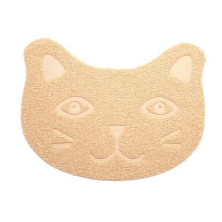 2-in-1 rug for a bowl/toilet for animals "Kisa", 40 x 30 cm, beige-2