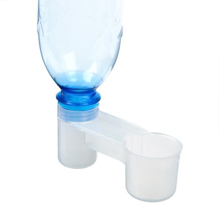 Drill for poultry, under a bottle, plastic, Greengo-1