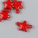 Magnetic metal lock "Star" red 2.2x1.5x0.6 cm