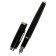 Gift feathers in the leatherette case, black body with silver