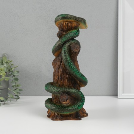 New Year's piggy bank "Snake on the stump" 33 x 14 x 15 cm.-2