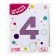 Foil ball 40 "Number 4", Slim orchid