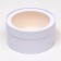 Box - tube 2 in 1, with a transparent cover "White", 21 x 11 - 18 x 10 cm