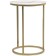 Iberis Round, Metal, White/Gold 40x40x56 cm coffee table