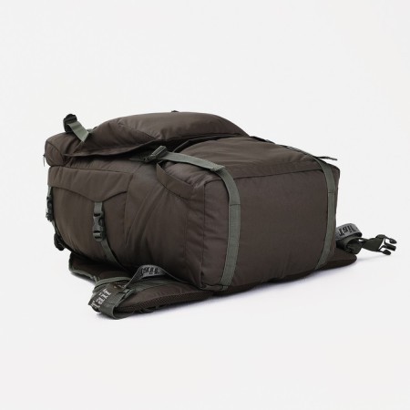 Tourist backpack, TAIF, 65 l, lightning department, 3 outer pockets, olive color-4