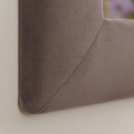 Square mirror "Alero" with buttons, 855 × 855 mm, premium velor, color dusty lilac-1