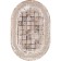 Oval carpet Karmen Hali Quantum, size 78x150 cm, color Brown/Brown