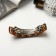Halfish hair clip "Avior" stripes, 9 cm, mix