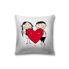 Pillowess decorative “Love for two”, with a zipper, size 45x45 cm