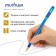Ballic handle Munhwa MC Gold, rubber flu, blue ink, 1.0 mm node 1.0 mm