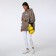Textura lightning bag, external pocket, yellow color