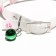 Collar "bow", 28 x 1 cm, Osh 18-24 cm, transparent/pink