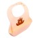 Badion for feeding "Mishutka", silicone, with pocket, beige