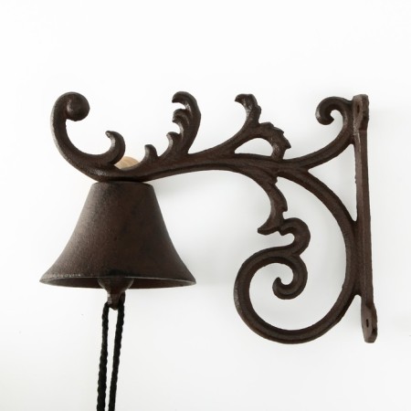 Bell Survenger Cast iron "Plant pattern" 21x10x20 cm-2