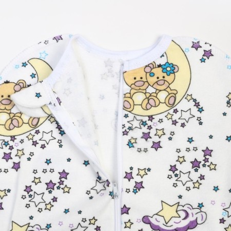 The diaper-coconut bear on the moon, flannel 170 g/m, cotton 100%, height 62-2