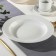 Deep porcelain plate Coral, 470 ml, d = 23 cm, white color