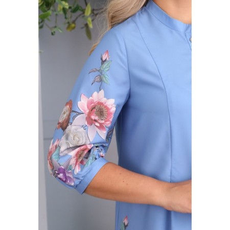 Female shirt, size 52, blue color-9