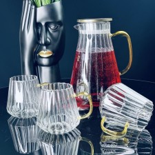 Drinking drink Lenardi, 6 glasses and a decanter 2 l