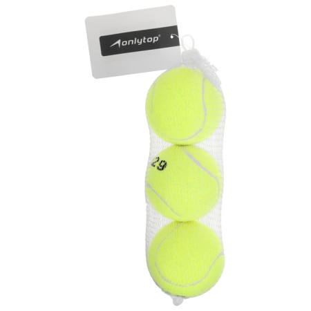 A set of balls for large tennis Onlytop No. 929, training, 3 pcs.-1