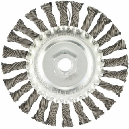 Matrix Ushm brush, d = 125 mm, M14, flat, twisted wire 0.8 mm