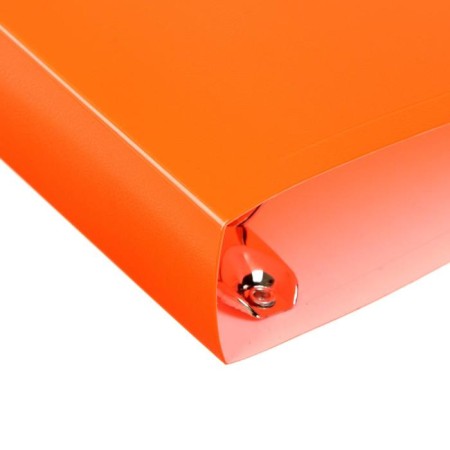 Folder on 4 rings A4, Calligrata, 40 mm, 500 μm, orange neon-2