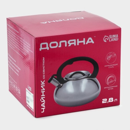A kettle of stainless steel kettle of a “quantum”, 2.8 l, fixed Soft-Touch pen, chrome color-6