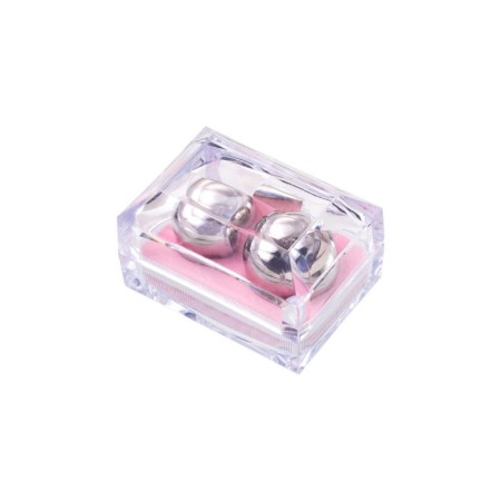 Vaginal balls Metal by toyfa, silver color, d = 2.5 cm-3