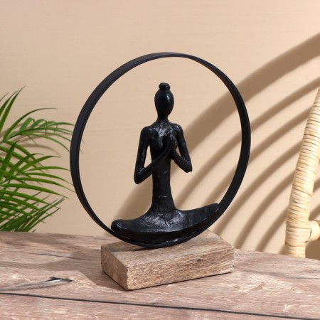 Souvenir "Yoga" Polim. Smol, mankid tree 23x10.5x27 cm
