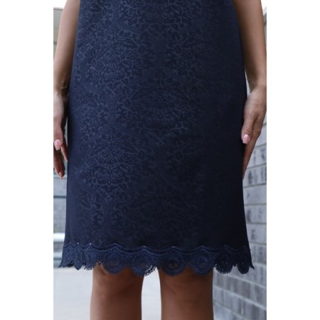 Female dress, size 44, blue color-14