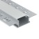 Aluminum profile of hidden installation LED Strip Alm011S-2M, 200x6.1x1.4 cm, silver color