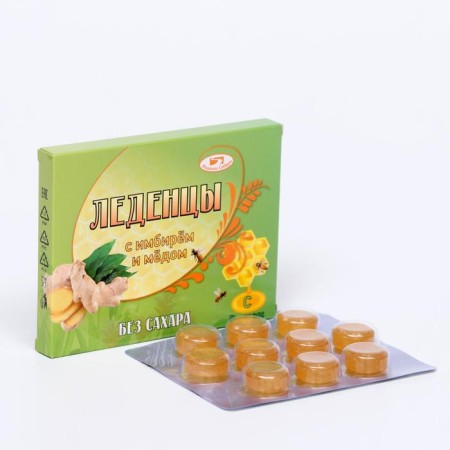 Lollows with ginger and honey, without sugar-2