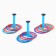Children's ringbrush, home and street game, set 3 racks, 12 rings