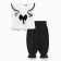 Kit for girls, white/black color, height 104 cm