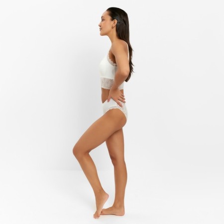 Female set (top, panties) color white, size 42-44-1
