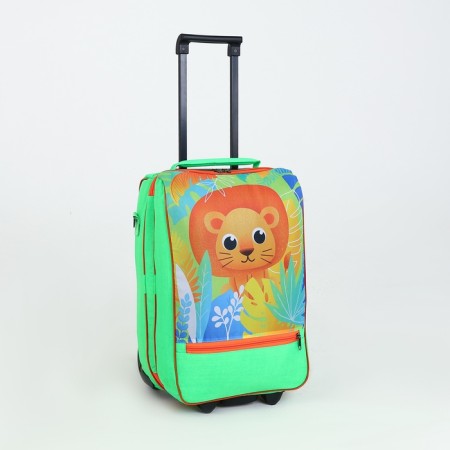 Baby suitcase 32 l (s), Sacvoyage, lightning department, green color-1