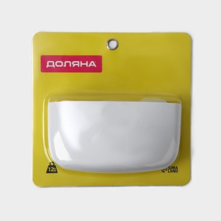 Holder for bathrooms on Velcro of the Dolyan, 16.5 × 6.5 × 17cm, white color-3