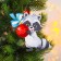 New Year's wooden pendant "New Year! Raccoon "