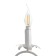 Iris chandelier 5xe14 40w is white with a golden patina 66x66x46-105 cm Bayerlux