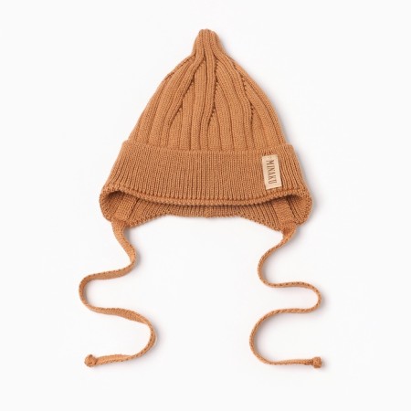 Children's hat minku rr 35-40, brown color-4