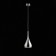 Suspension lamp ST LUCE. SL874.113.01. GoCce. 1x40 W, E27, 16x16x35 cm, chromium color