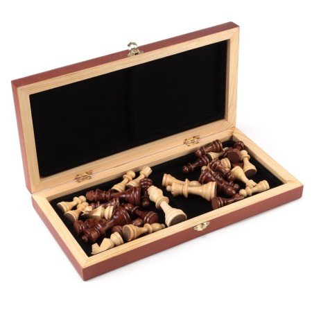 Chess "Figures", wooden board 40 x 40 cm, King H-9 cm, Pig H-4.5 cm-4